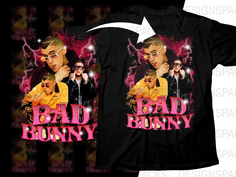 Bad Bunny Bootleg Design Graphic Print Png Digital Download