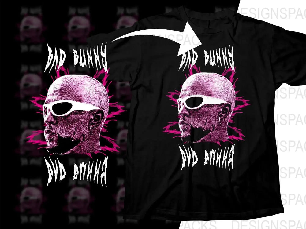 BAD BUNNY Music Artist Streetwear Png Digital Download