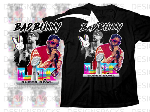 Bad Bunny Super Bowl LIV Graphic T-Shirt