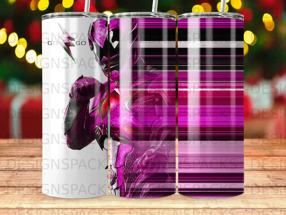 Pink Ranger GO GO Stripes Tumbler product type
