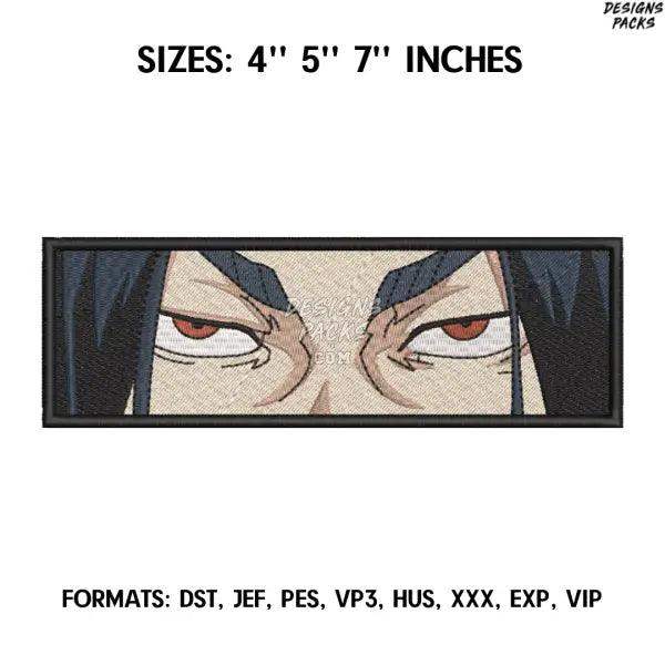 Baji Eyes Embroidery Design File, Tokyo Revengers Anime Embroidery Design, Machine Embroidery, Anime Pes Design