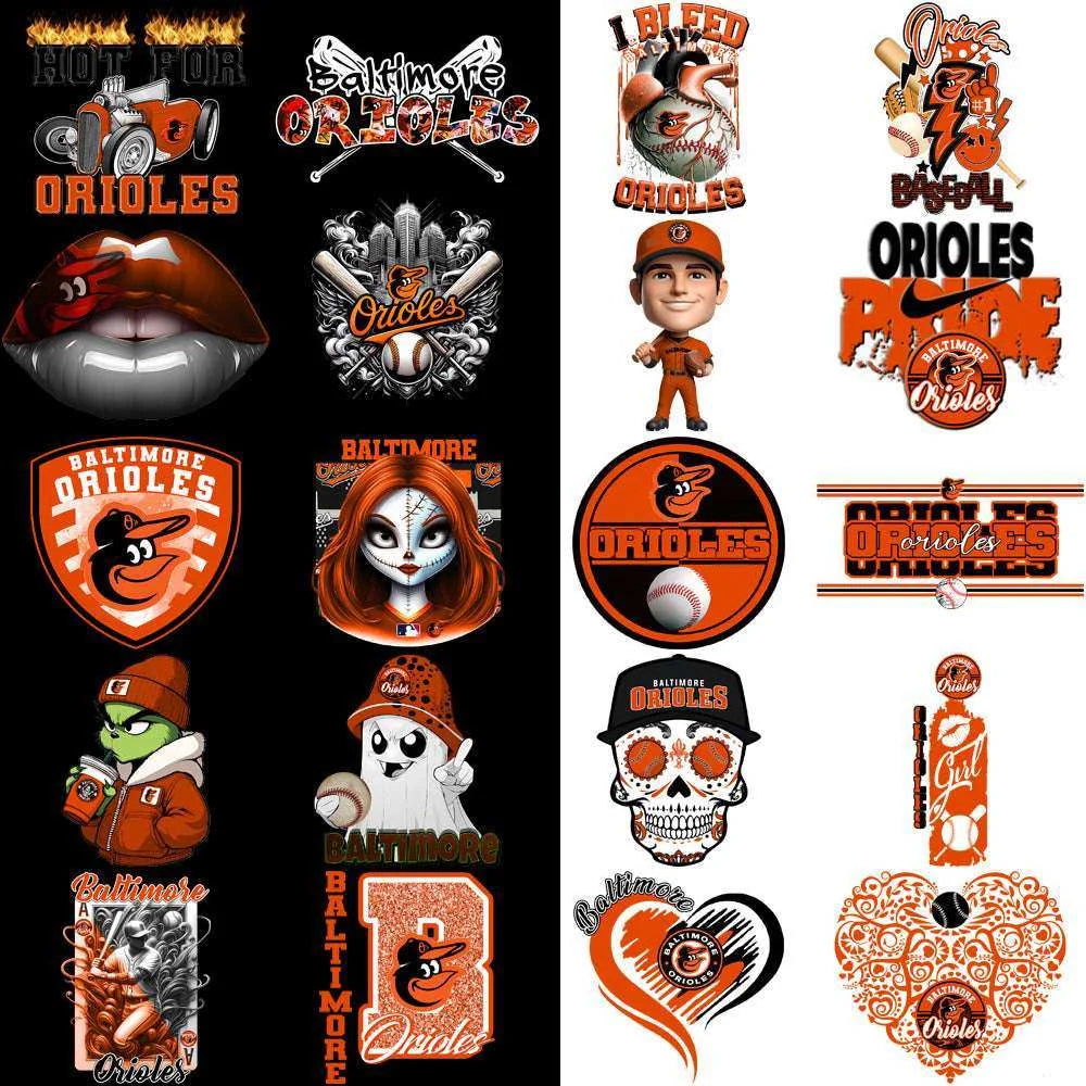 67 Baltimore Orioles Baseball Designs Bundle PNG