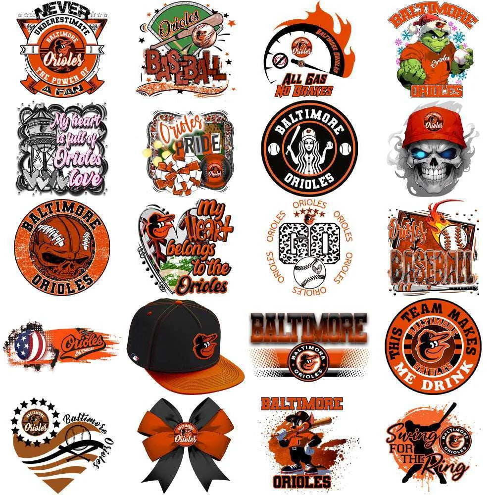 67 Baltimore Orioles Baseball Designs Bundle PNG