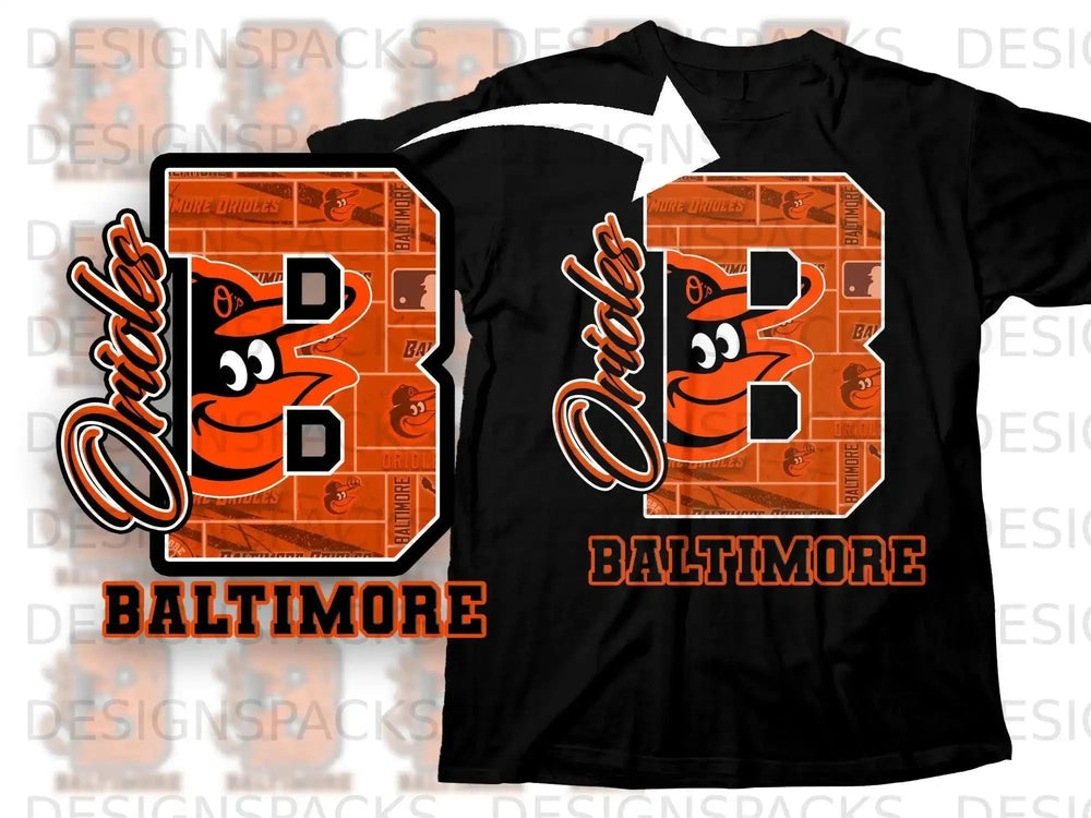 Baltimore Orioles B Design Baltimore Orioles Shirt