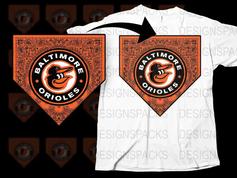 Baltimore Orioles Logo Custom Graphic Png Digital Download