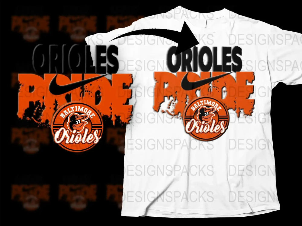 Baltimore Orioles Pride MLB Logo Png Digital Download