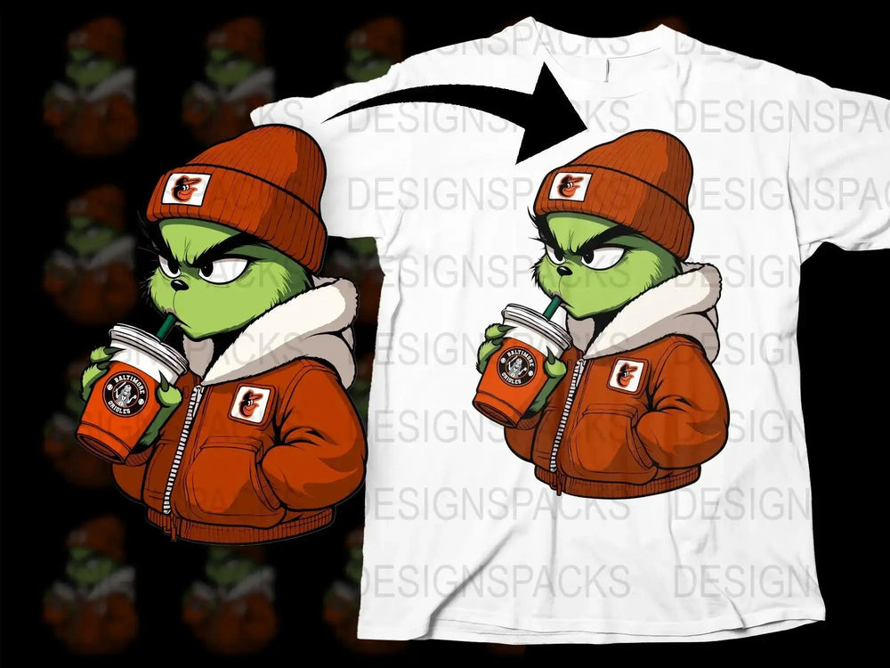 Baltimore Orioles Themed Graphic Png Digital Download