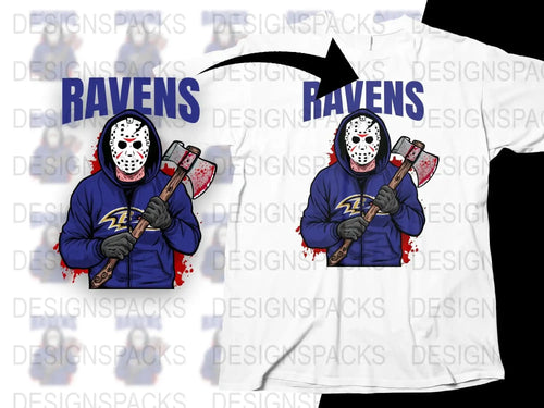Baltimore Ravens Jason Voorhees Football Png Digital Download