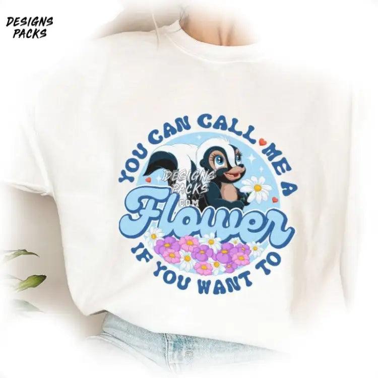 Bambi Deer Sublimation Design Birthday Cartoon Flower Png