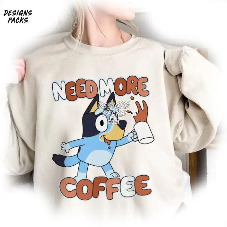 Bandit Heeler Dad Bluey Coffee Png Design