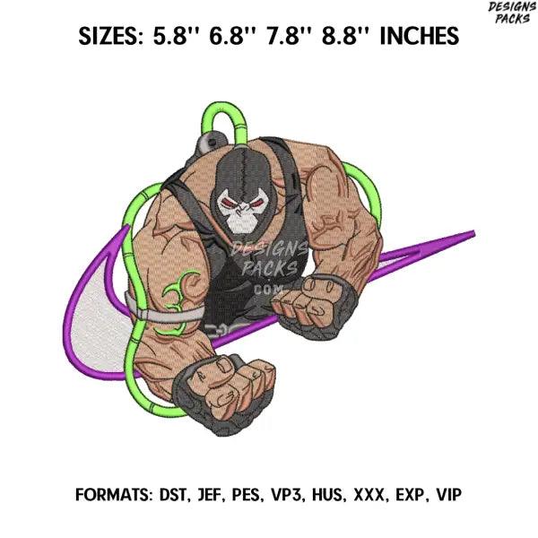 Bane Embroidery Design File, Batman Comics Embroidery Design, Machine  Design Pes Dst. Machine Embroidery File