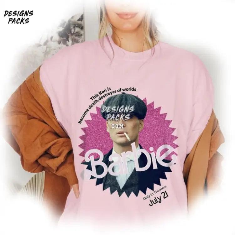 Barbie Pink Tommy Shelby Png Design