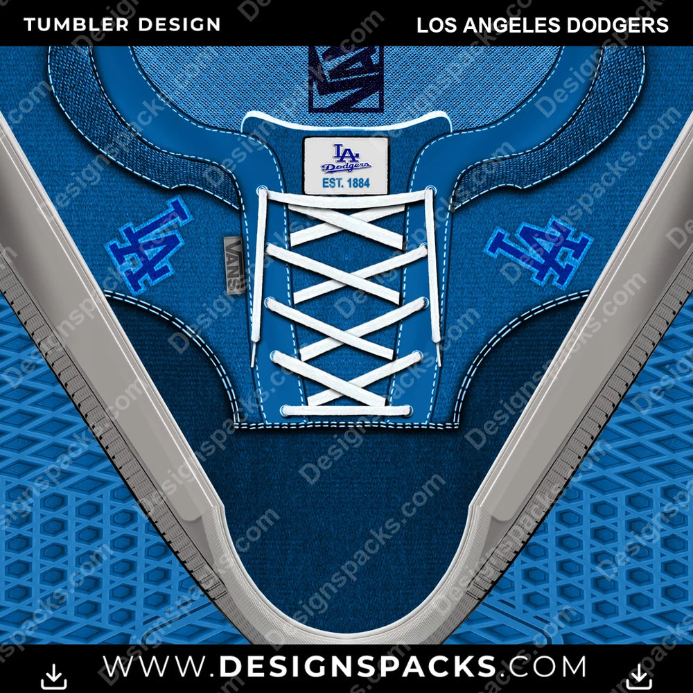 Baseball VANS Atwood DX Los Angeles Dodgers MLB Baseball Tumbler Digital Wrap Design Download
