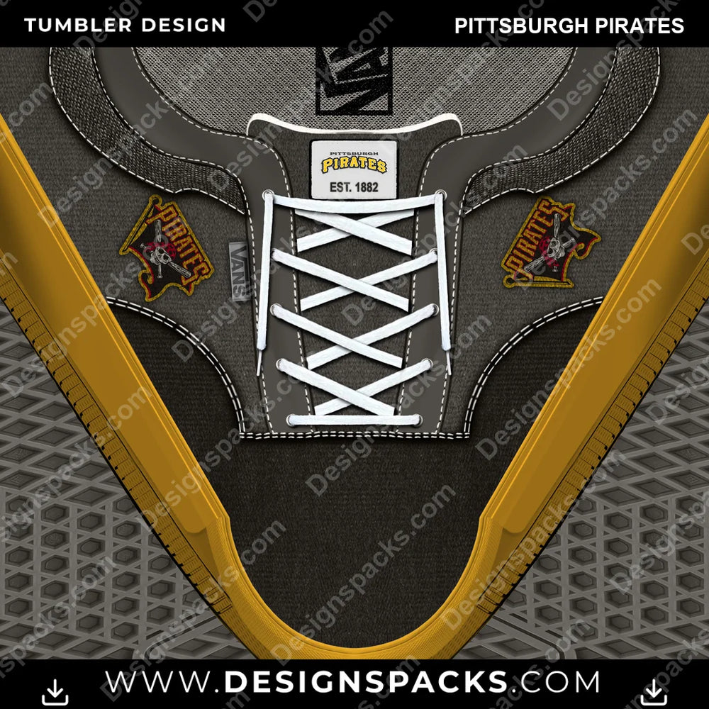 Baseball VANS Atwood DX Pittsburgh Pirates MLB Baseball Tumbler Digital Wrap Design Download