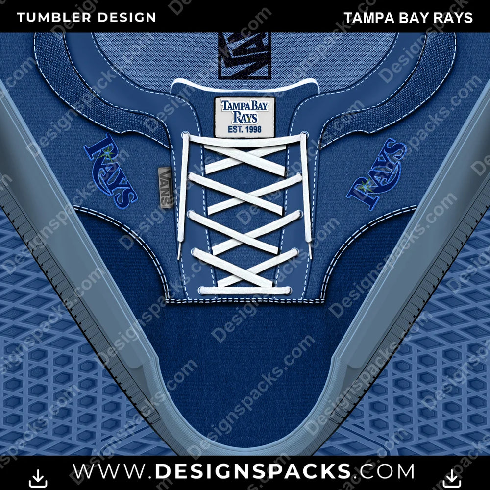 Baseball VANS Atwood DX Tampa Bay Rays MLB Baseball Tumbler Digital Wrap Design Download