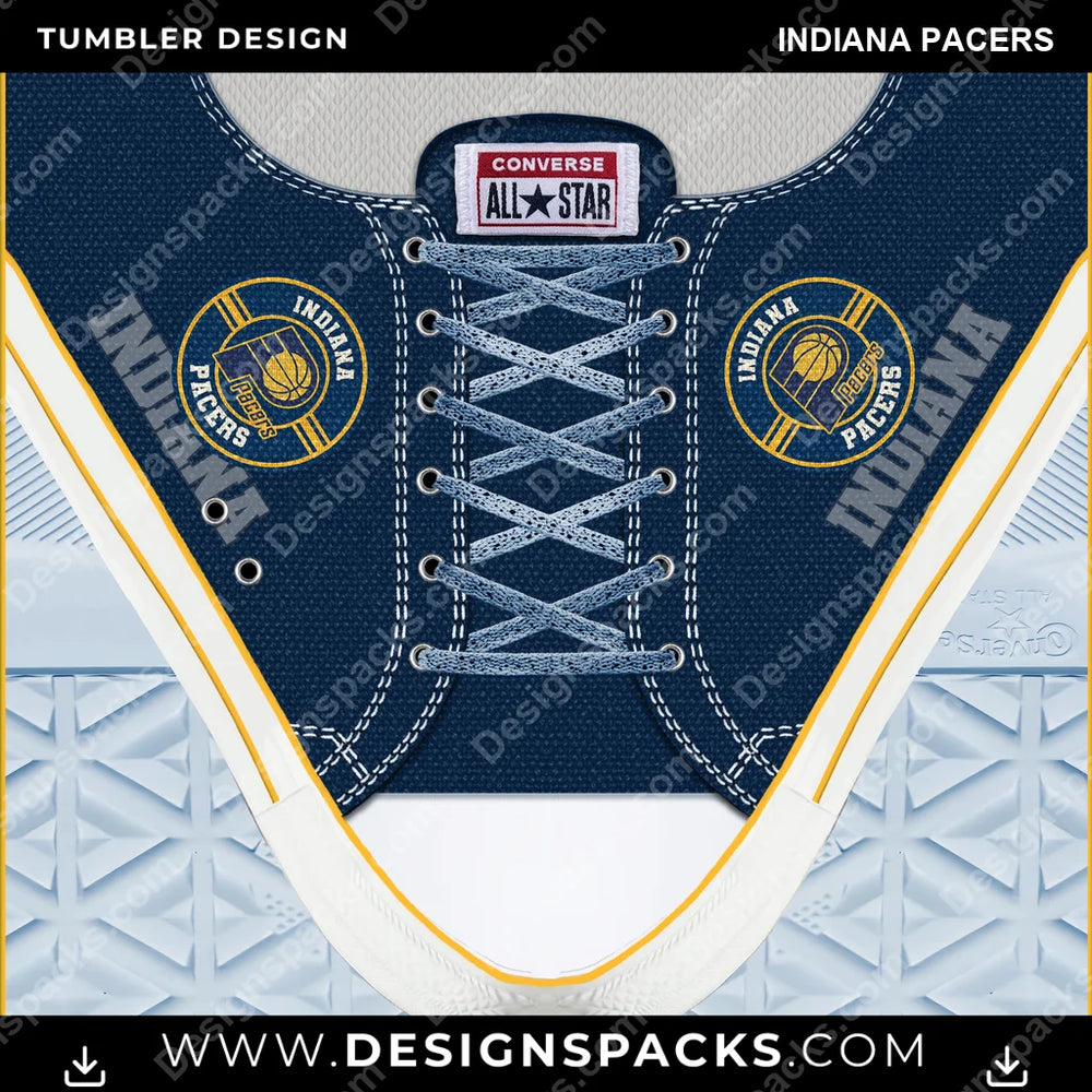 Basketball Converse Indiana Pacers NBA Basketball Tumbler Digital Wrap Design Download