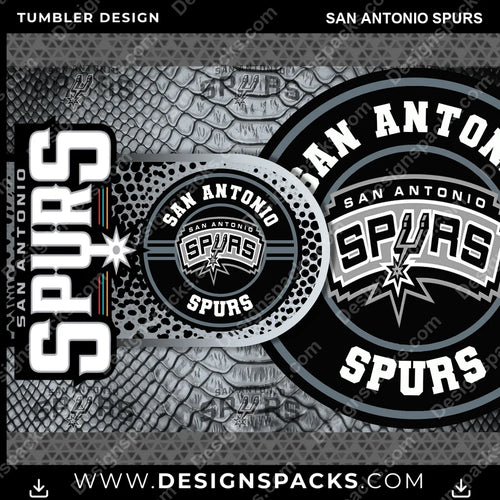 Basketball Hyper San Antonio Spurs Tumbler Digital Wrap Design