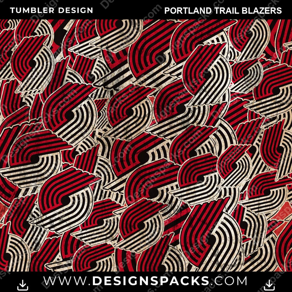 Basketball Logo BG Portland Trail Blazers NBA Basketball Tumbler Digital Wrap Design Download