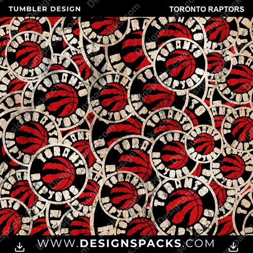 Basketball Logo BG Toronto Raptors Tumbler Digital Wrap Design