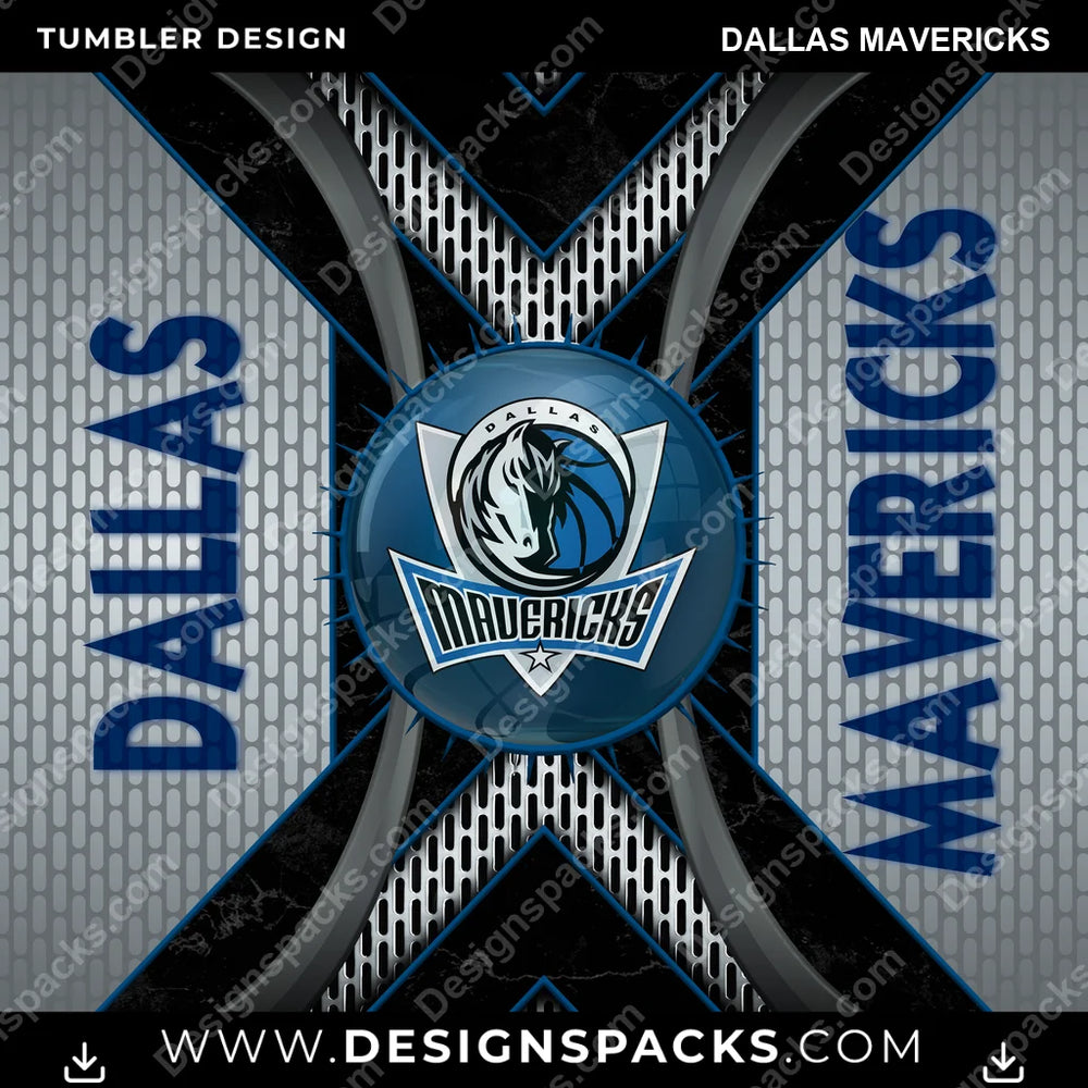 Basketball Metal Grating Dallas Mavericks NBA Basketball Tumbler Digital Wrap Design Download