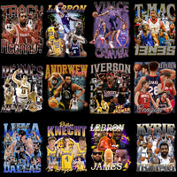 Load image into Gallery viewer, 48 Basketball Teams Players Bootleg Homage Designs Bundle PNG
