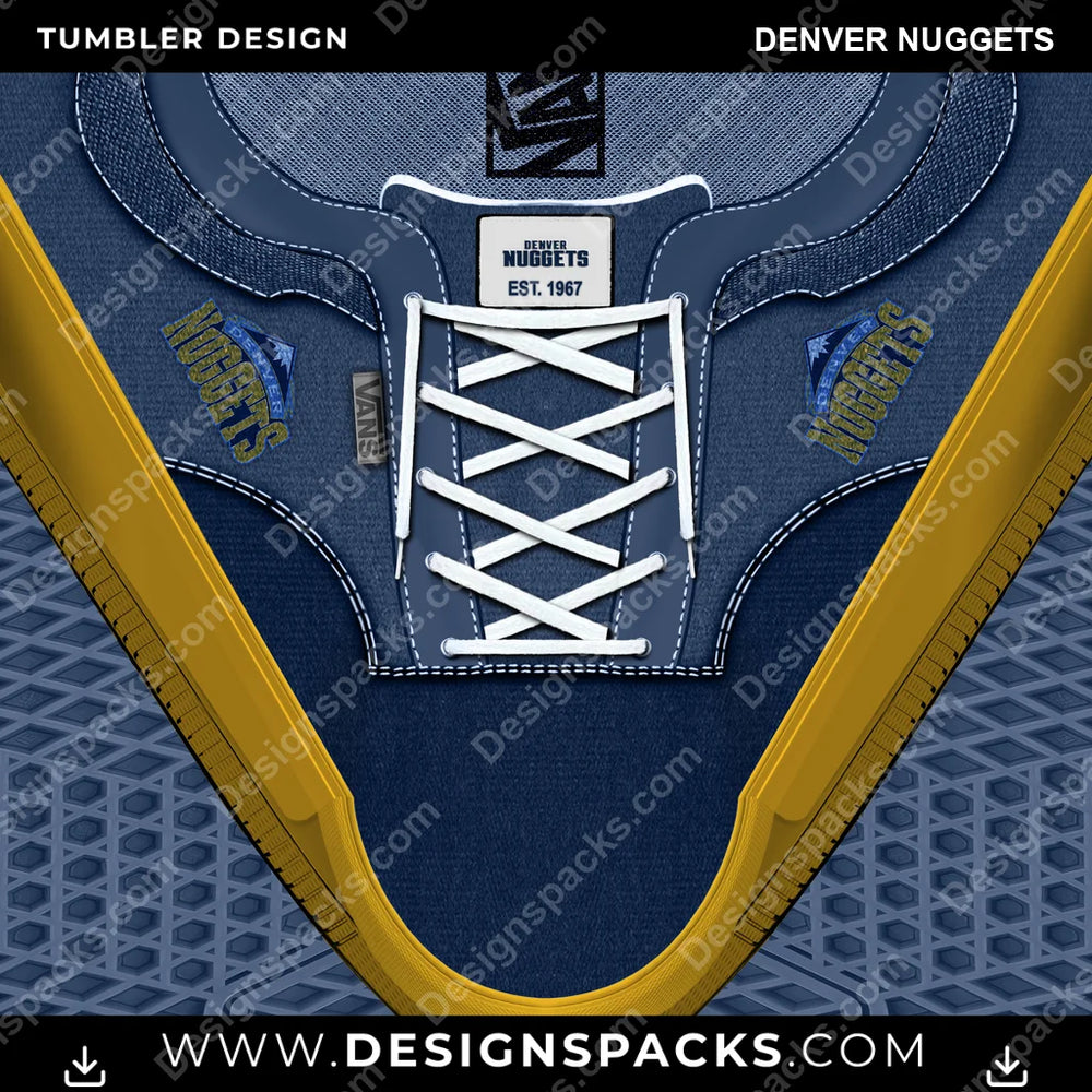 Basketball VANS Atwood DX Denver Nuggets NBA Basketball Tumbler Digital Wrap Design Download