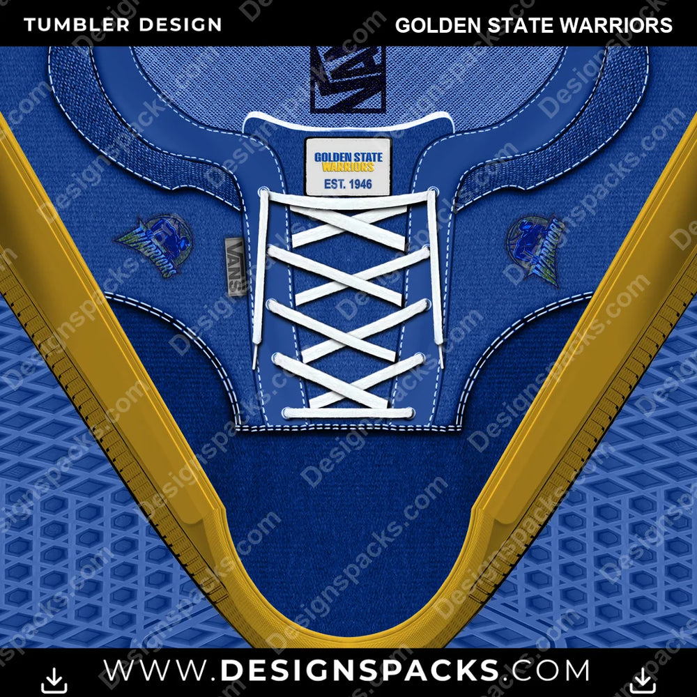 Basketball VANS Atwood DX Golden State Warriors NBA Basketball Tumbler Digital Wrap Design Download