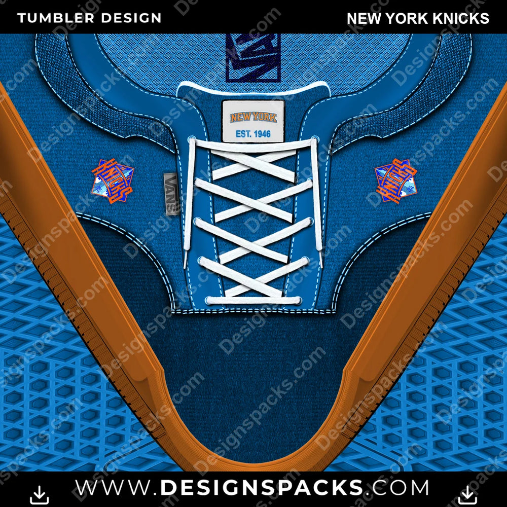 Basketball VANS Atwood DX New York Knicks NBA Basketball Tumbler Digital Wrap Design Download