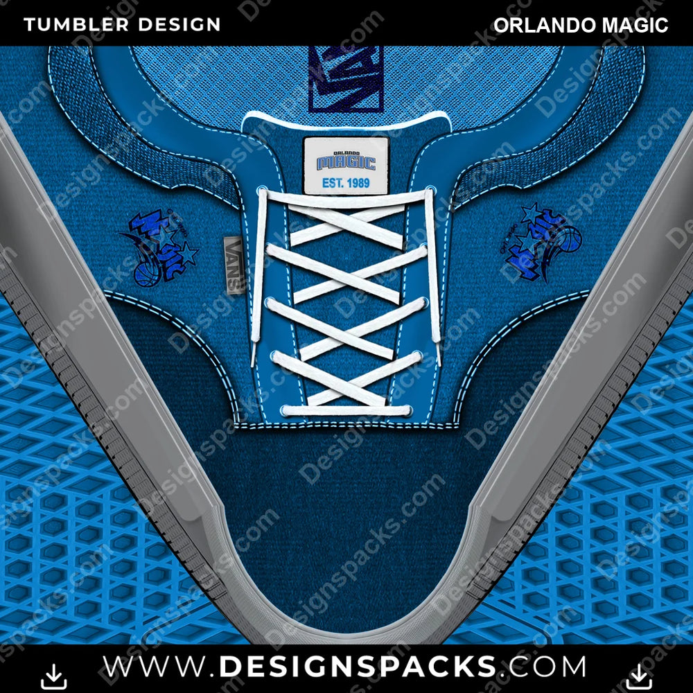 Basketball VANS Atwood DX Orlando Magic NBA Basketball Tumbler Digital Wrap Design Download