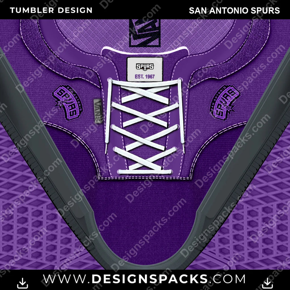Basketball VANS Atwood DX San Antonio Spurs NBA Basketball Tumbler Digital Wrap Design Download