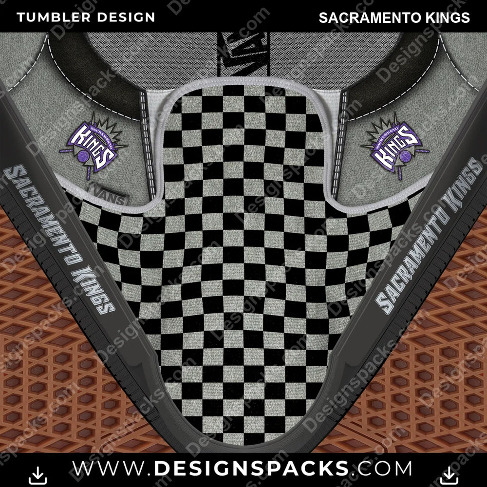Basketball Vans Classic Sacramento Kings NBA Basketball Tumbler Digital Wrap Design Download