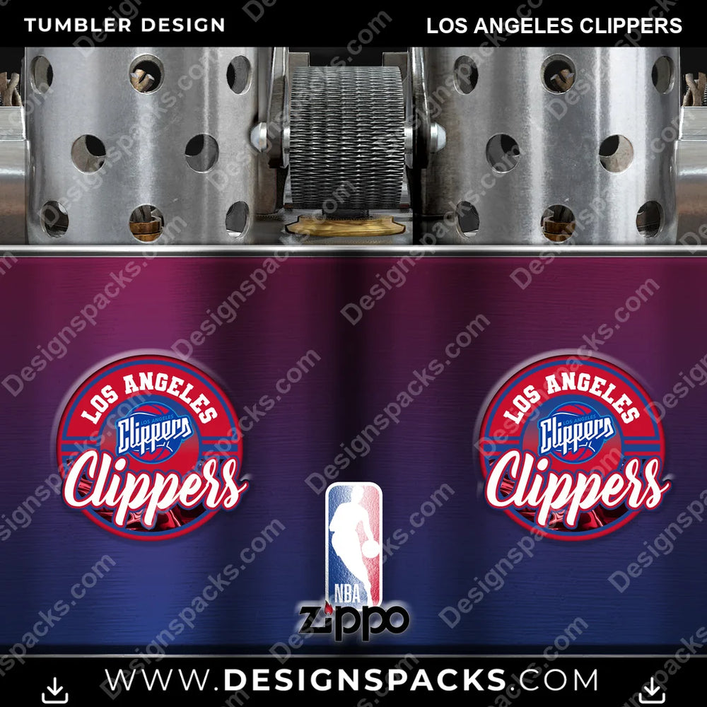 Basketball Zippo Lighter Los Angeles Clippers NBA Basketball Tumbler Digital Wrap Design Download