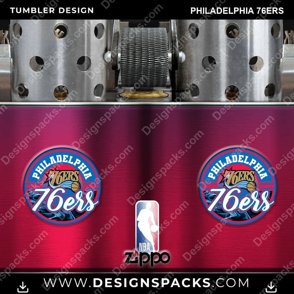 Basketball Zippo Lighter Philadelphia 76ers NBA Basketball Tumbler Digital Wrap Design Download