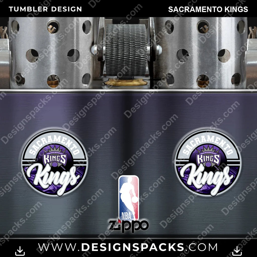 Basketball Zippo Lighter Sacramento Kings NBA Basketball Tumbler Digital Wrap Design Download
