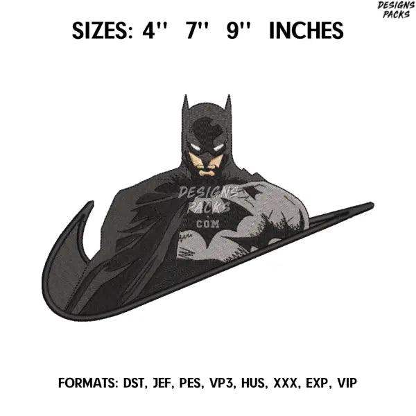 Batman Embroidery Design File/ Batman Anime Embroidery Design/ Machine  Design Pes Dst. Nike Swoosh Batman  embroidery