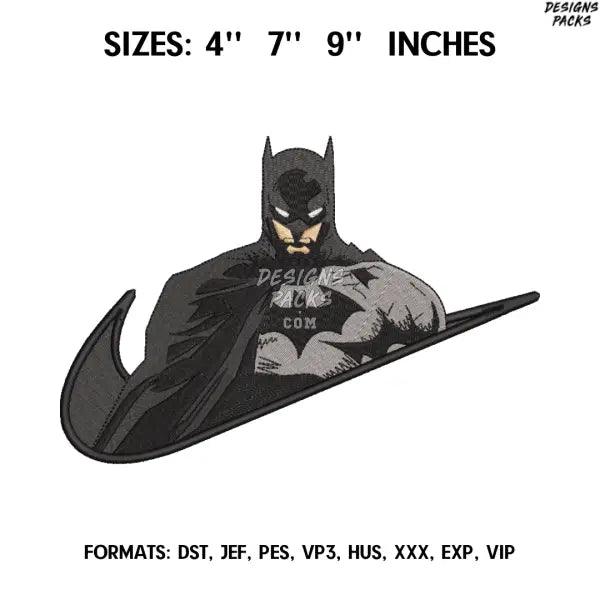 Batman Embroidery Design File/ Batman Anime Embroidery Design/ Machine  Design Pes Dst. Nike Swoosh Batman  embroidery
