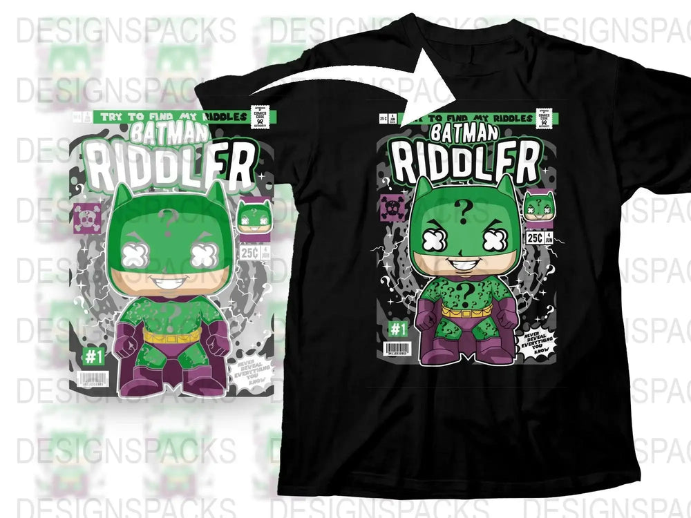 Batman Riddler Popculture Png Digital Download
