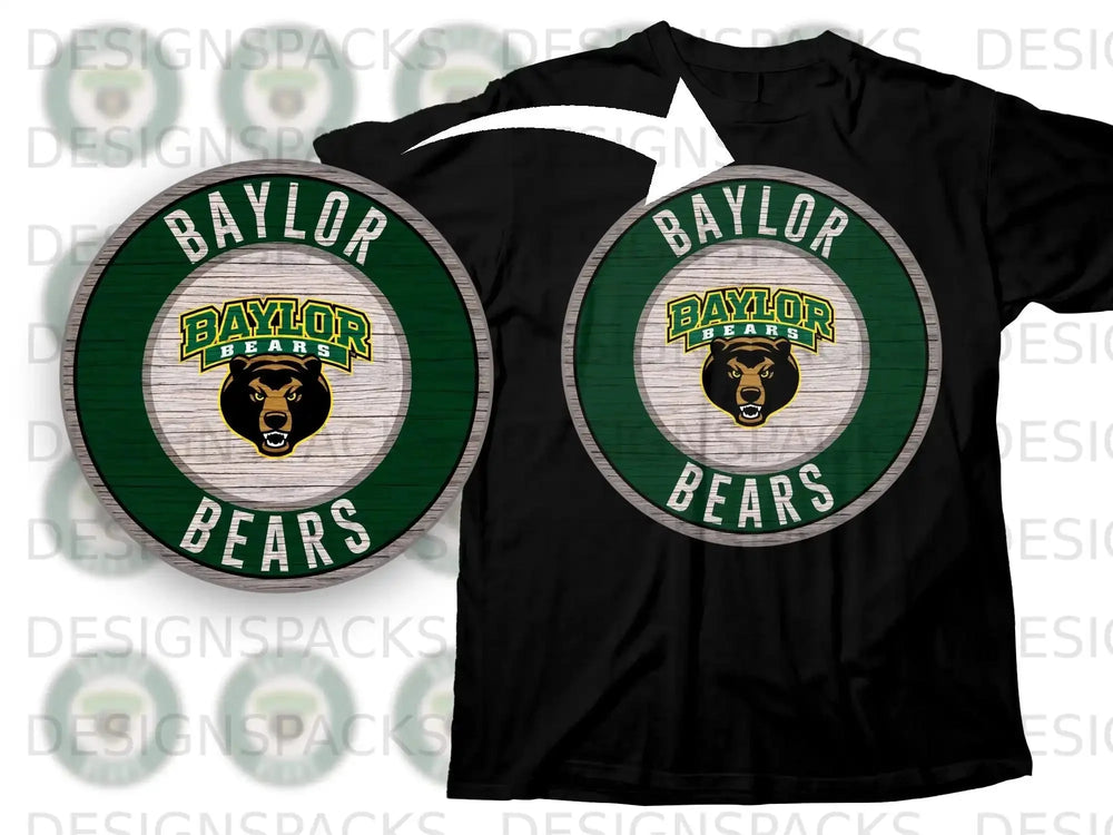 Baylor Bears Logo Black Short Sleeve T-Shirt