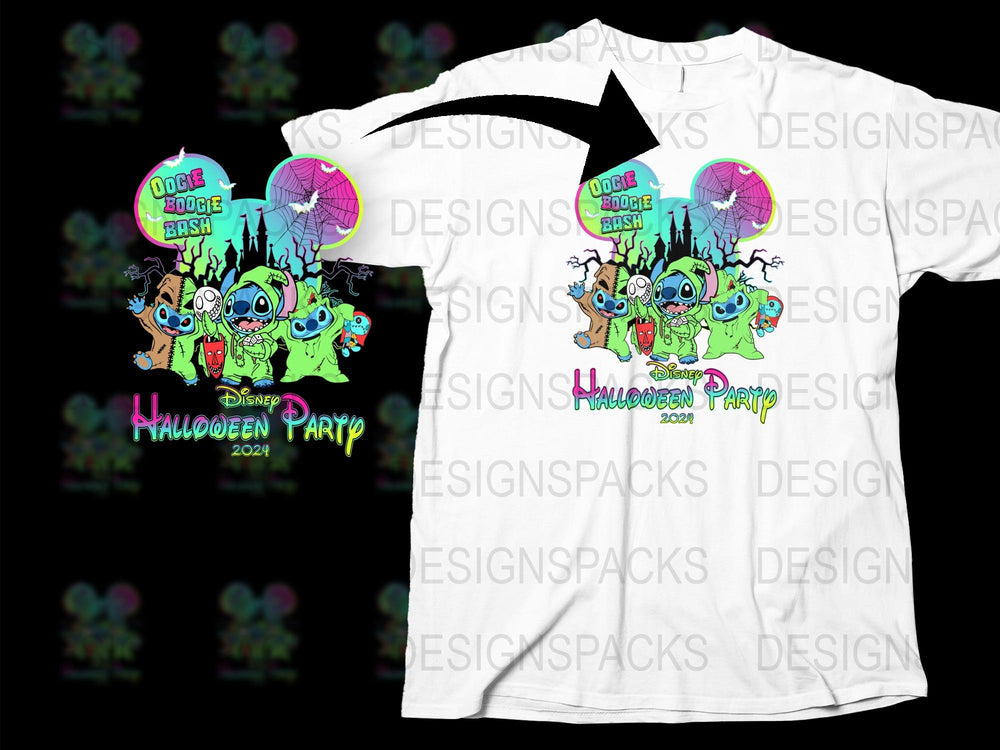 Disney Halloween Party 2021 T-Shirt, Oogie Boogie Bash Graphic Tee, Unisex Kids' and Adults' Sizes