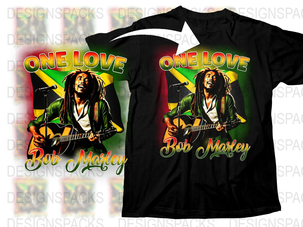 Bob Marley T-Shirt, One Love Graphic Tee, Reggae Music Legend Shirt, Retro Style Unisex Apparel