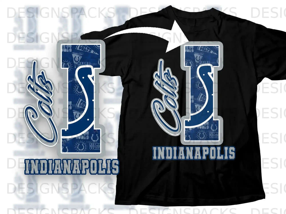 Indianapolis Colts I Design Graphic T-Shirt
