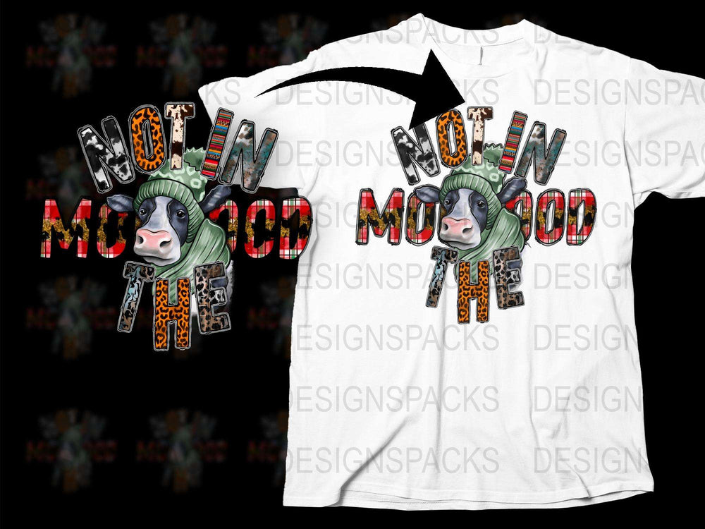 Not In The Mood Monkey Graphic T-Shirt, Funny Animal Face Tee, Unique Casual Apparel