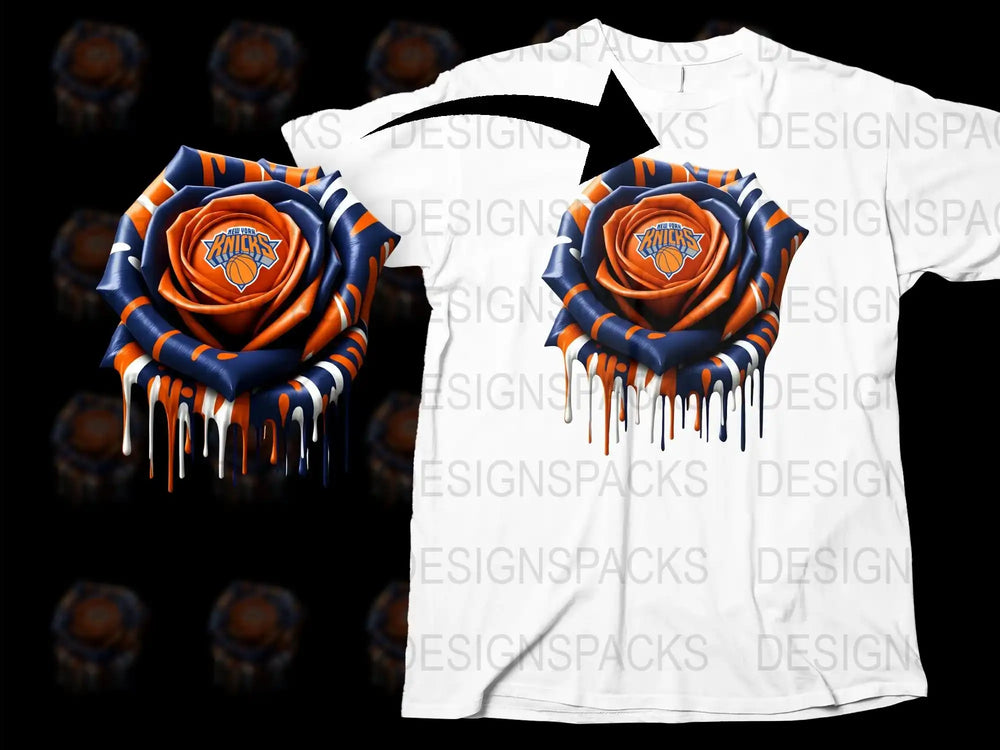 Men's Graphic T-Shirt Orange Blue Swirl Design Novelty Fashion Tee Unique Casual Wear