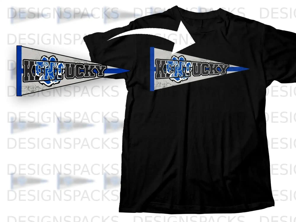 Kentucky Pennant Shirt Sports Team Graphic Tee