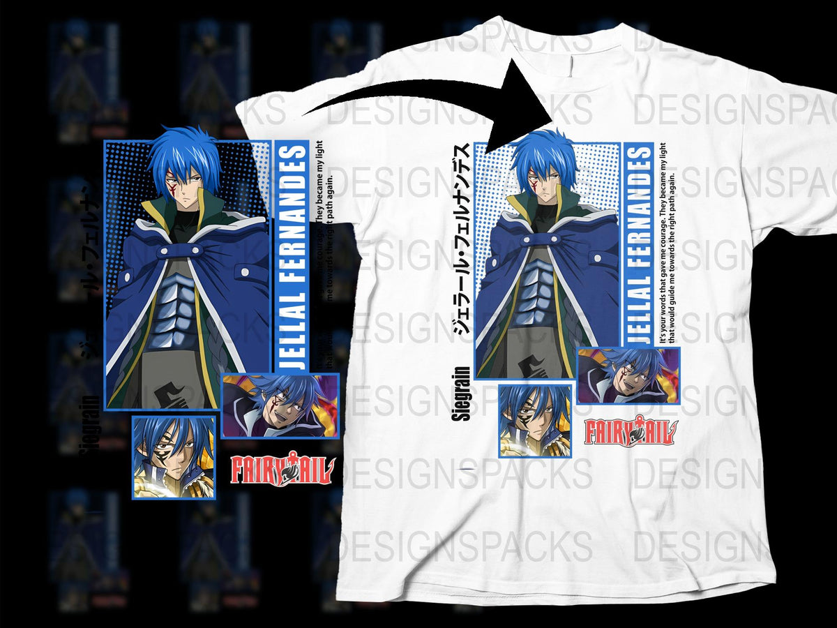 Fairy Tail Anime T-Shirt, Jellal Fernandes Graphic Tee, Unisex Manga Shirt, Otaku Gift