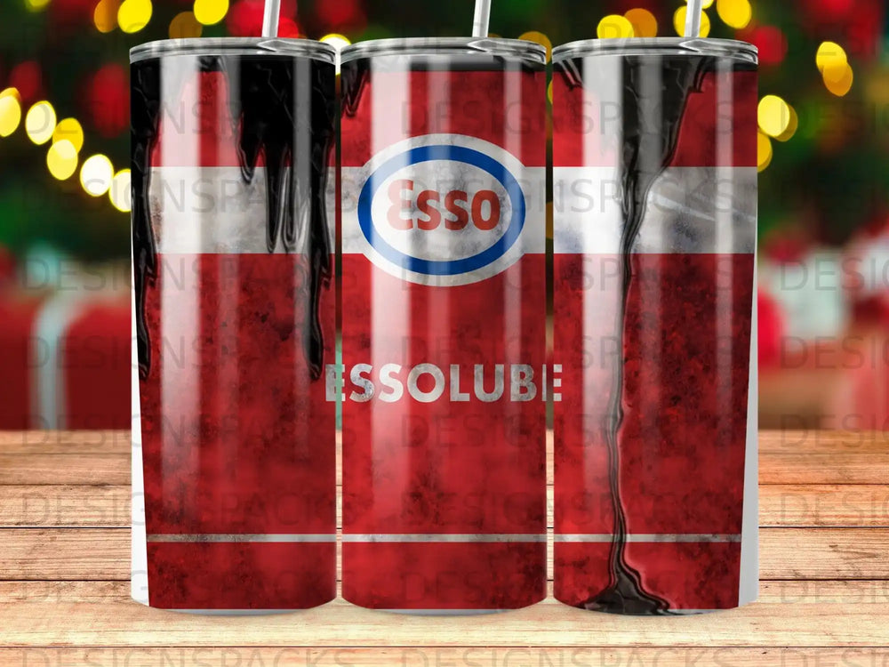 Esso ESSOLUBIE Drip Red White Tumbler product type