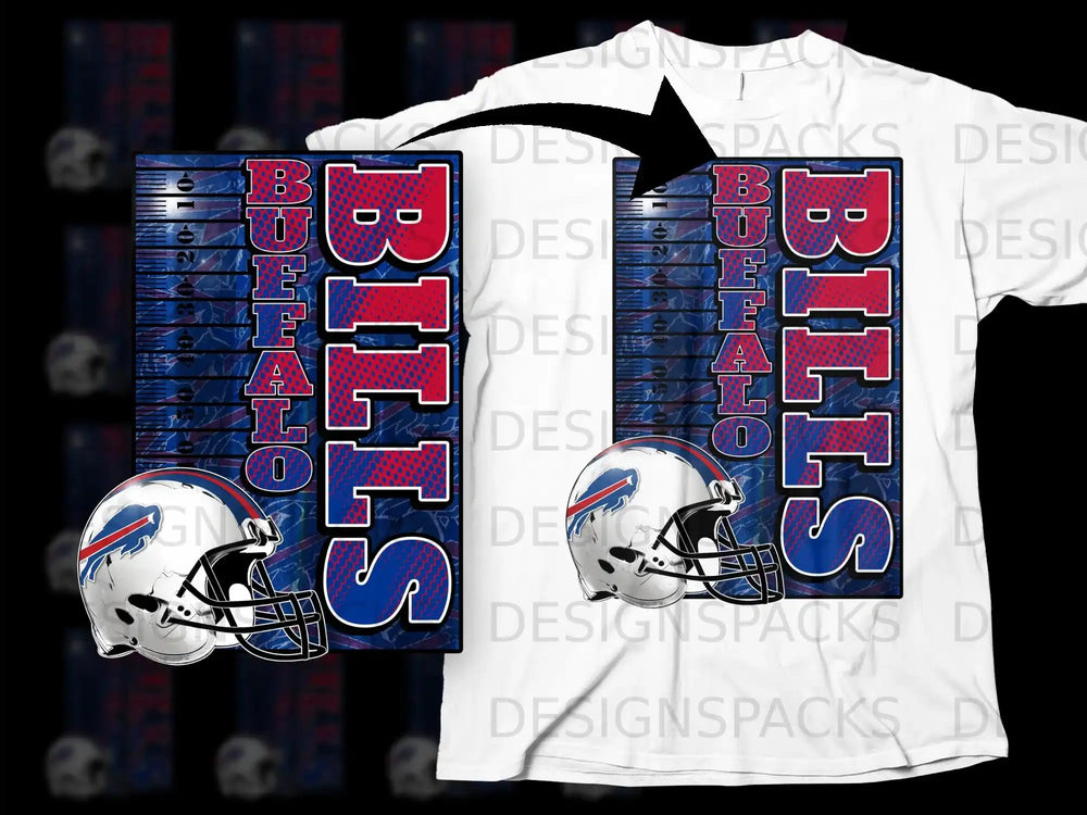 Buffalo Bills Football Graphic Design Shirt