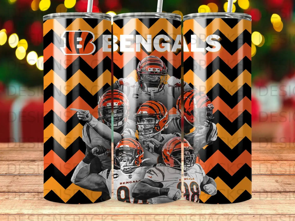 Cincinnati Bengals Players Orange Black Chevron Tumbler product type