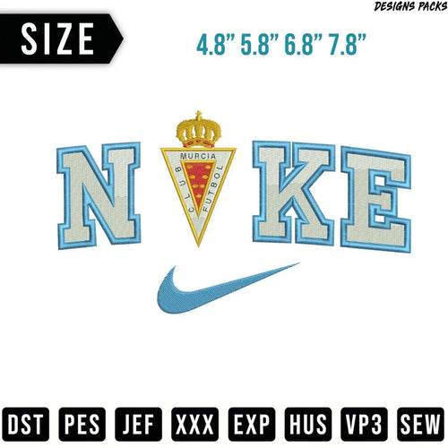 Nike logo and 