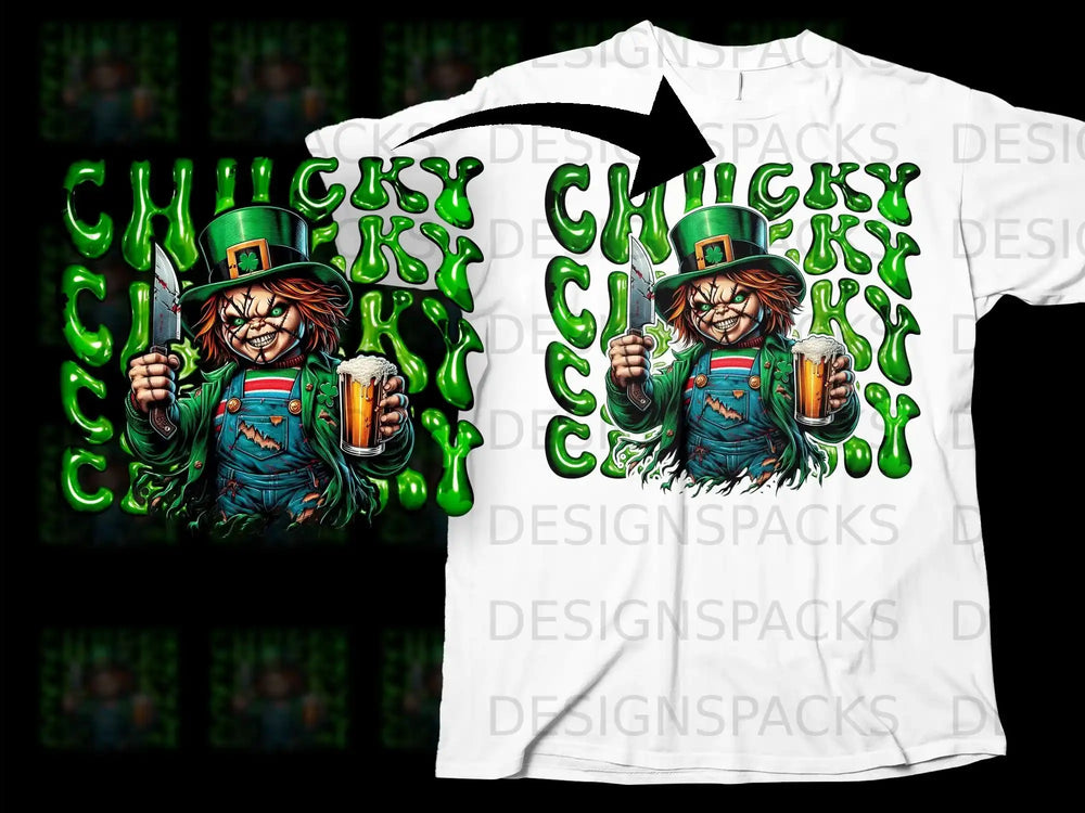 Chucky Leprechaun St Patricks Day Knife Beer product type